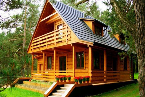 деревянный домик
