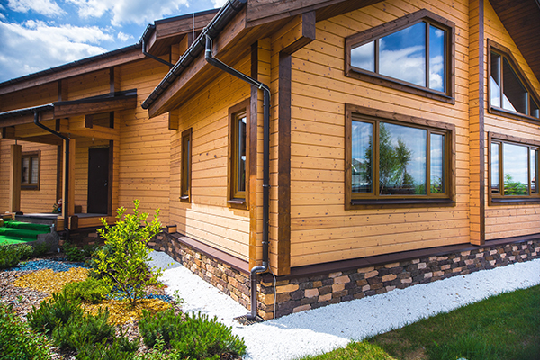 деревянный фасад