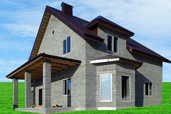 керамзитовый дом